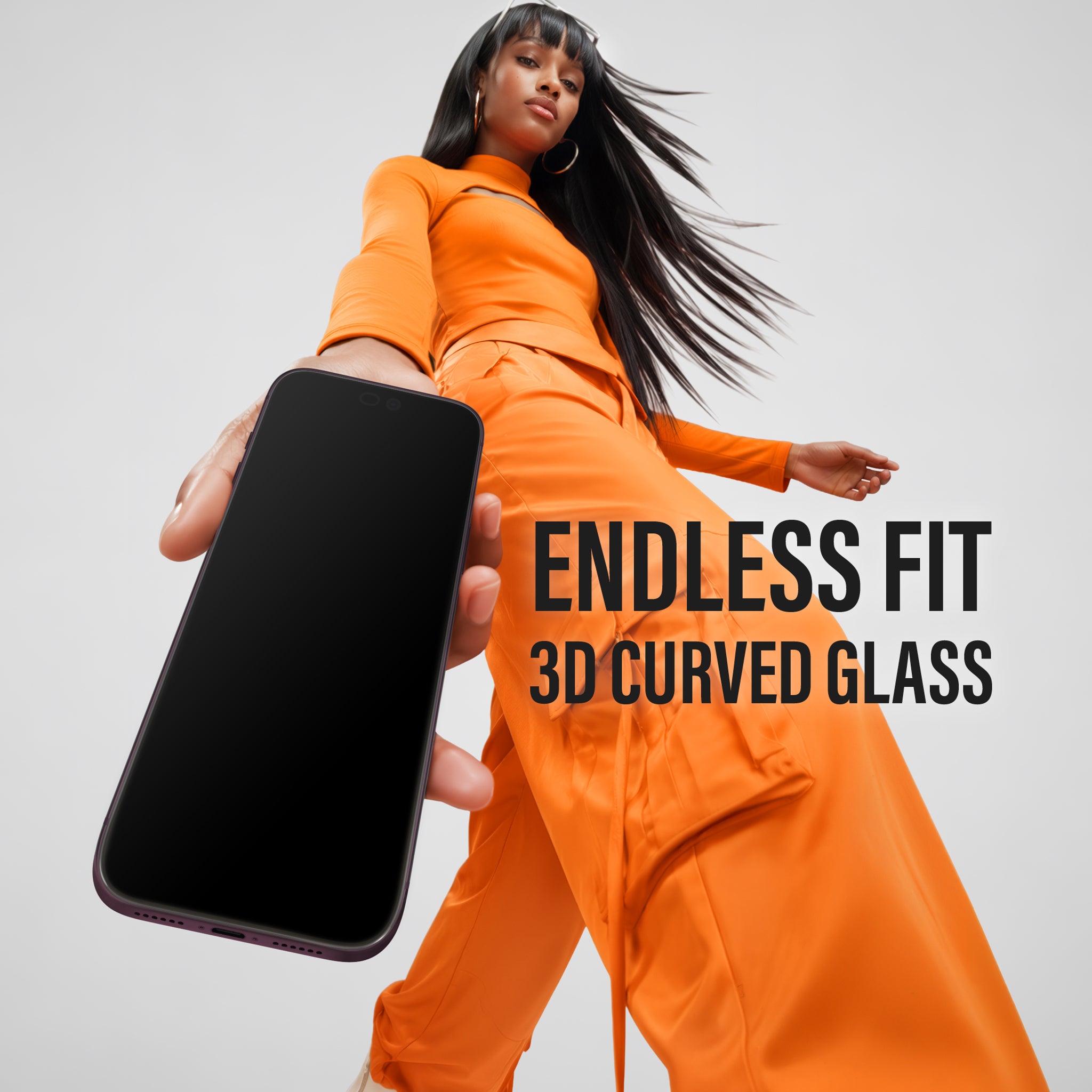 PanzerGlass® Endless Fit 3D Curve Screen Protector iPhone 18 Pro | 17 Pro w. FastFit Tool